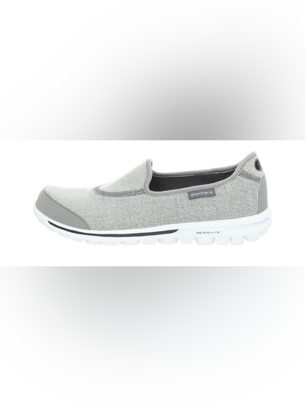 Skechers Size 7.5 Resalyte Grey Slip Ons - Picture 3 of 11